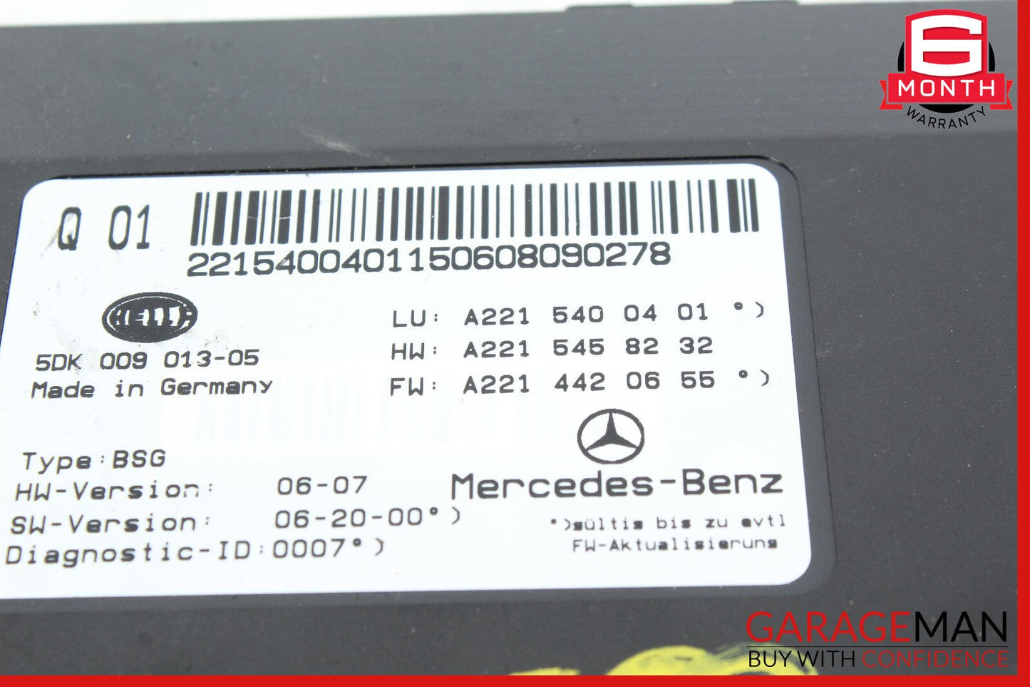 07-14 Mercedes S350 S550 CL550 Electric Power Supply Control Fuse Box Module