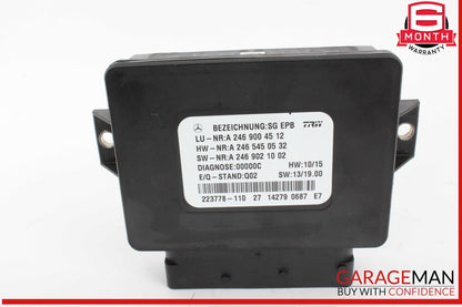 12-20 Mercedes W117 CLA250 SLK350 Hand Parking Brake Control Module Unit OEM