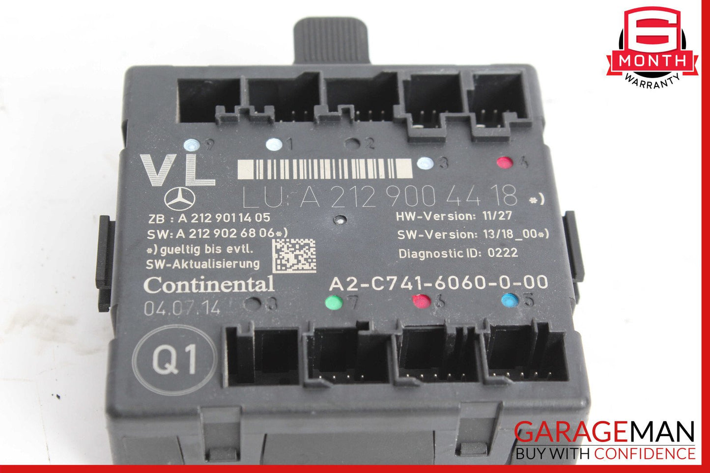 08-18 Mercedes W212 E300 C300 GLK350 Front Left Side Door Control Module Unit