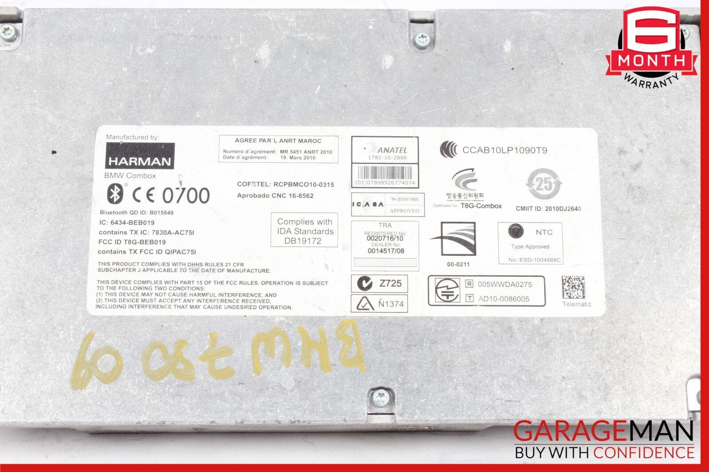 09-19 BMW 750i 650i Communication Bluetooth GPS Control Module OEM