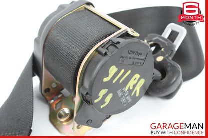99-05 Porsche Carrera 911 996 Rear Right Side Seatbelt Seat Belt Retractor Black