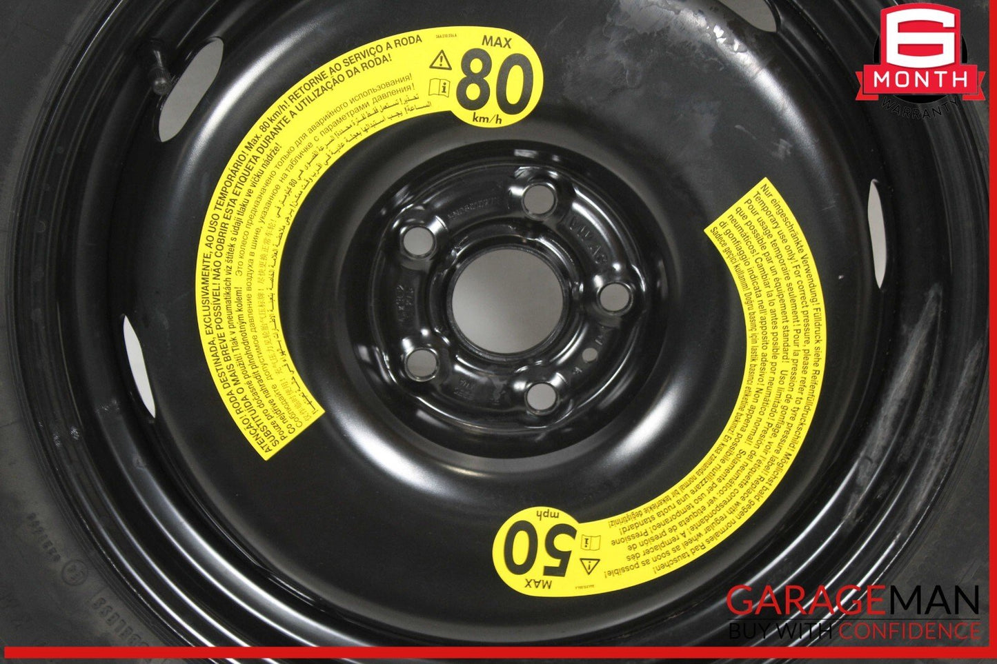 17-19 Audi Q3 Emergency Spare Tire Wheel Donut Rim R18 OEM