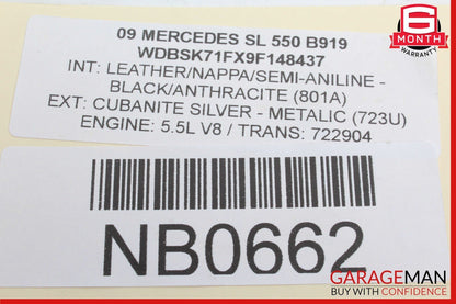 09-12 Mercedes R230 SL550 SL600 Left Driver Seat Control Switch Module OEM
