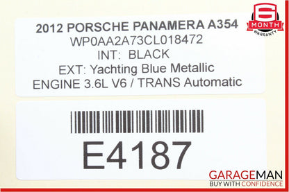 10-15 Porsche Panamera 970 Homelink Garage Door Module OEM