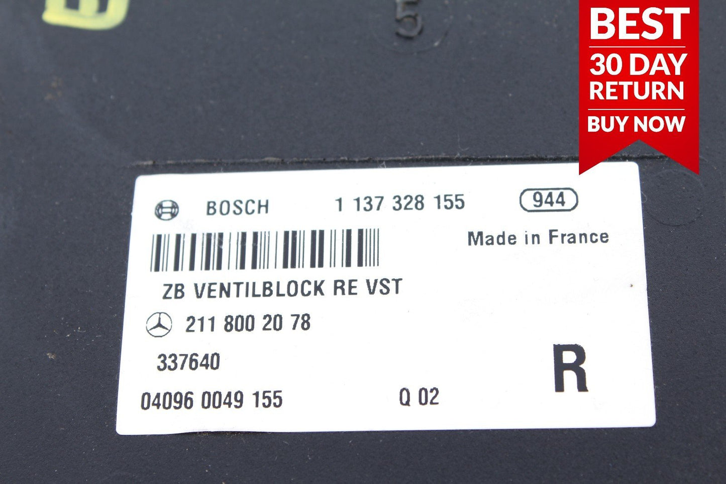 03-11 Mercedes W211 E500 CLS500 Front Right Side Seat Valve Block OEM A29