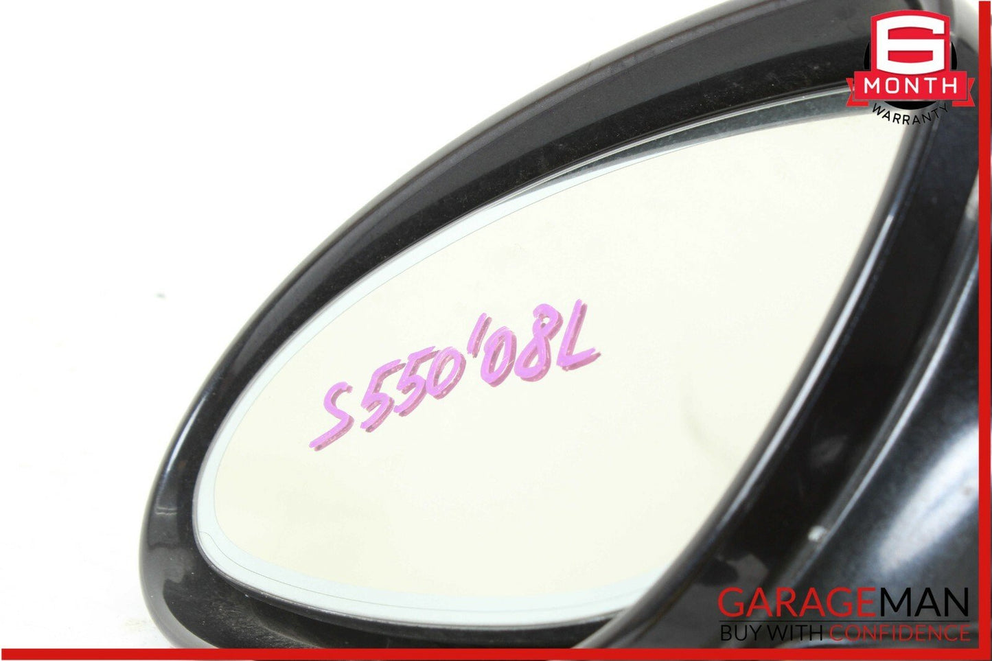 07-09 Mercedes W221 S550 Front Left Side Mirror Door Rear View Black
