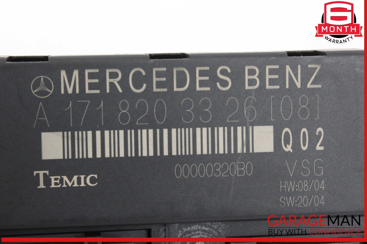 05-11 Mercedes R171 SLK350 SLK280 Convertible Top Roof Control Module Unit OEM