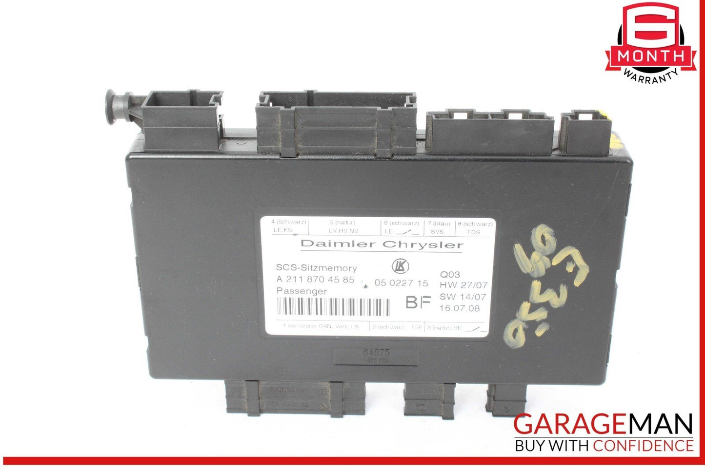 03-12 Mercedes W211 E350 E550 ML350 Front Right Seat Control Module OEM