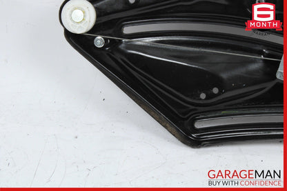 10-16 Mercedes E350 E550 Coupe Rear Left Door Regulator Window Frame w/o Motor