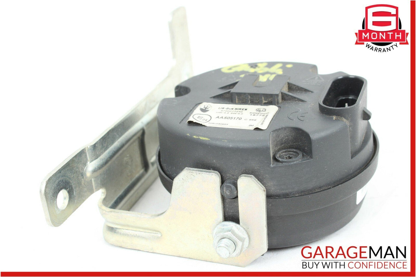 14-17 Maserati Ghibli Anti Theft Horn Siren Alarm with Mounting Bracket OEM