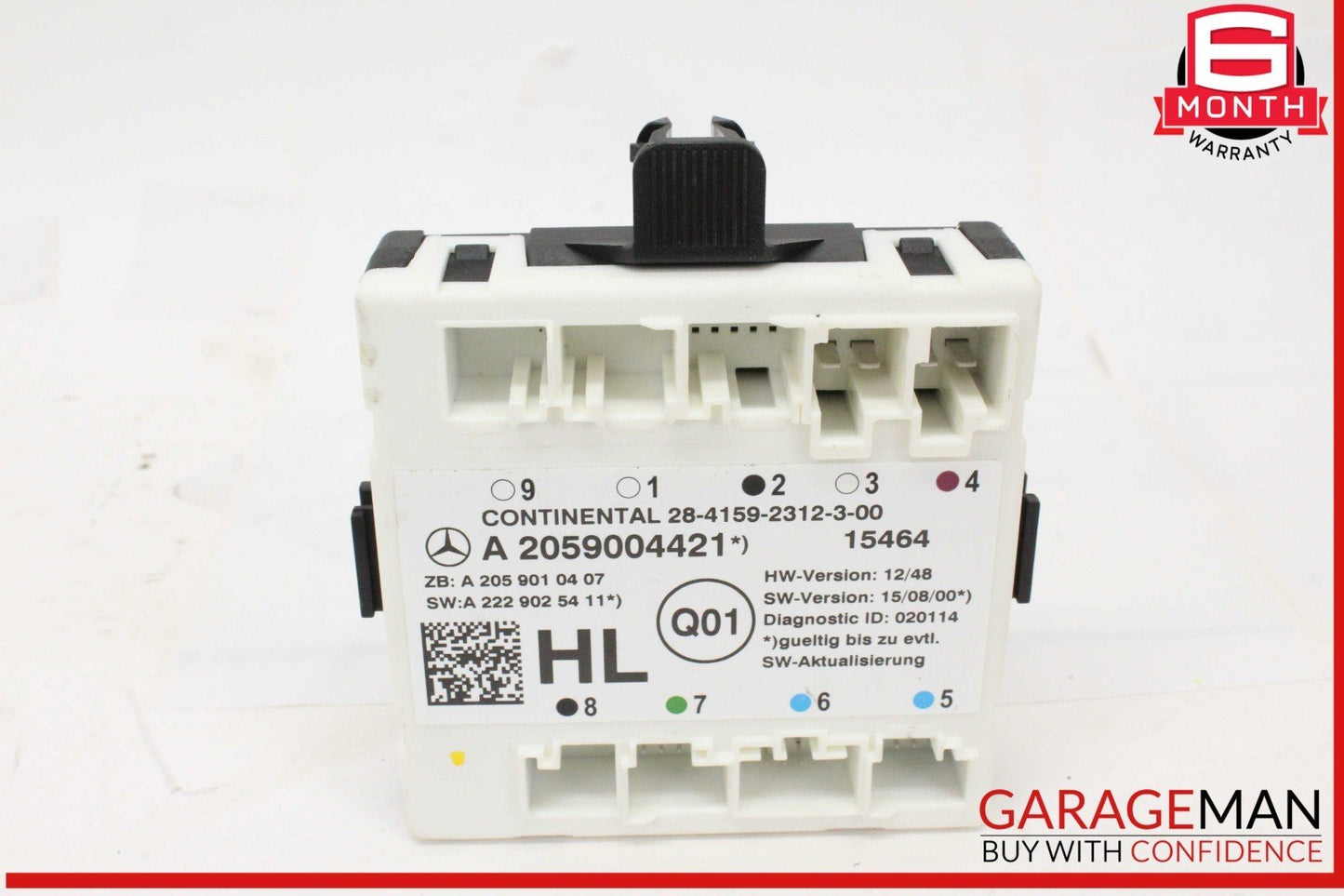 16-19 Mercedes W205 C300 C350e Rear Left Driver Side Door Control Module Unit