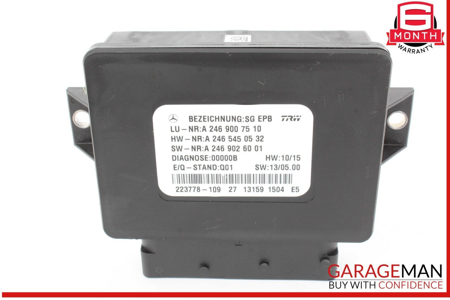 12-16 Mercedes X166 GL450 4MATIC Hand Parking Brake Control Module Unit OEM