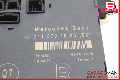 03-09 Mercedes W211 E63 E550 Front Right Passenger Door Control Module OEM