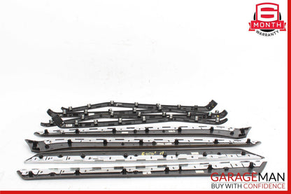 14-16 Mercedes W212 E350 Interior Door Panel Trim Strip Moldings Set of 8 Pc OEM