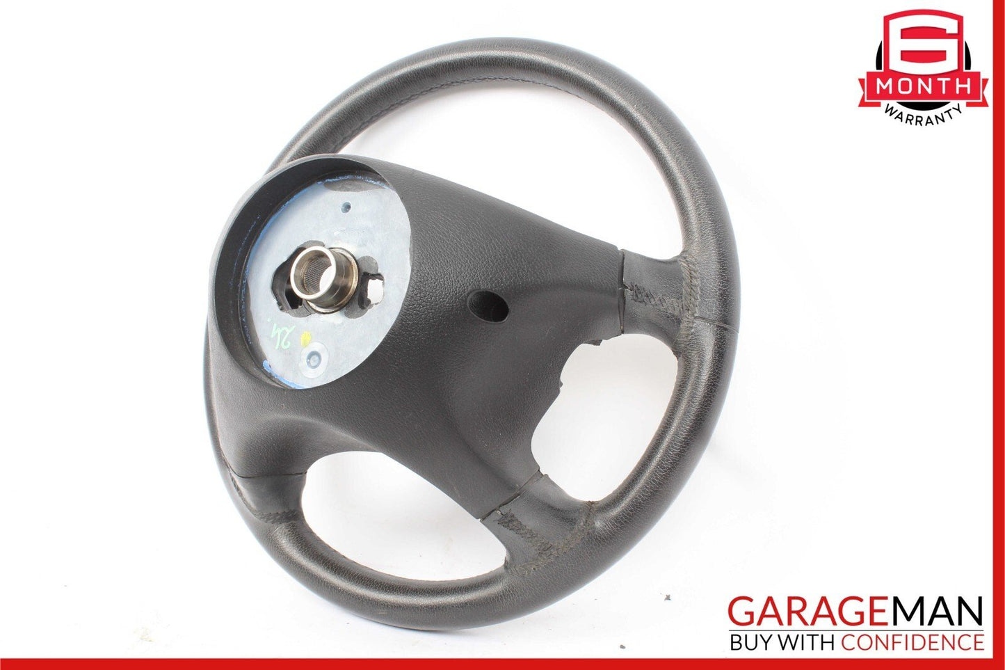 06-09 Mercedes W211 E350 E550 CLS550 4 Spoke Steering Wheel Leather Black OEM