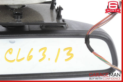 10-13 Mercedes W221 S550 CL63 AMG Interior Top Upper Rear View Mirror Black