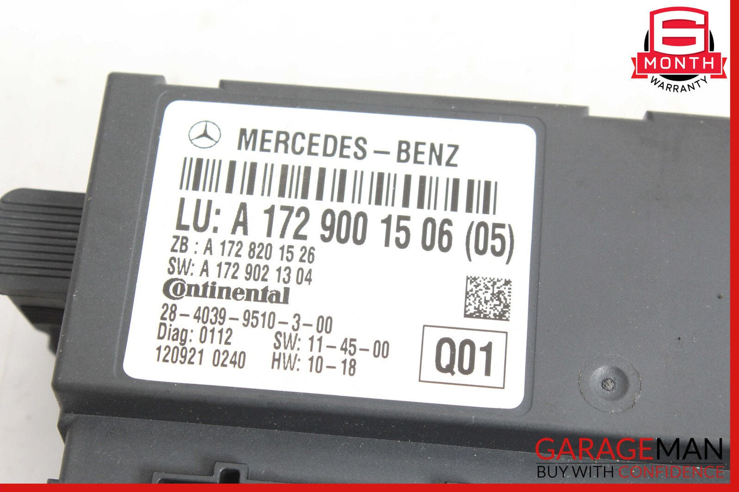 12-20 Mercedes R172 SLK250 SLC300 Roof Convertible Top Module Control OEM