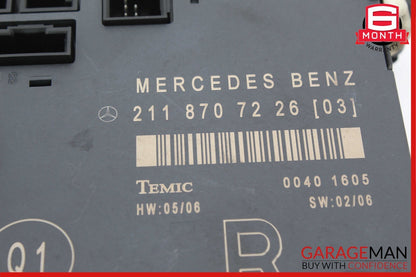 03-09 Mercedes W211 E350 E550 Front Right Passenger Side Door Control Module OEM