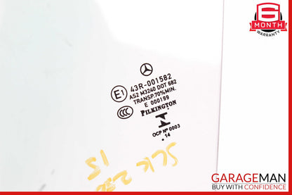 12-20 Mercedes R172 SLK250 SLK350 Front Left Driver Side Door Window Glass OEM