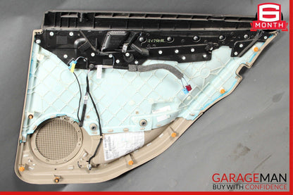 08-14 Mercedes W204 C300 C250 Rear Left Side Interior Door Panel Assembly Beige