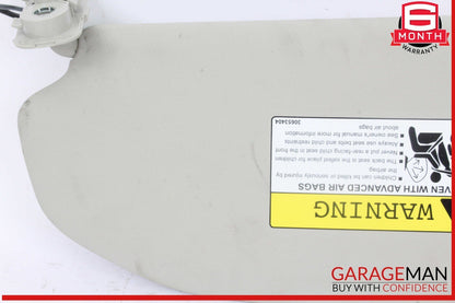19-25 Volvo XC60 Front Right Passenger Side Sun Visor Sunvisor Gray 30653404 OEM