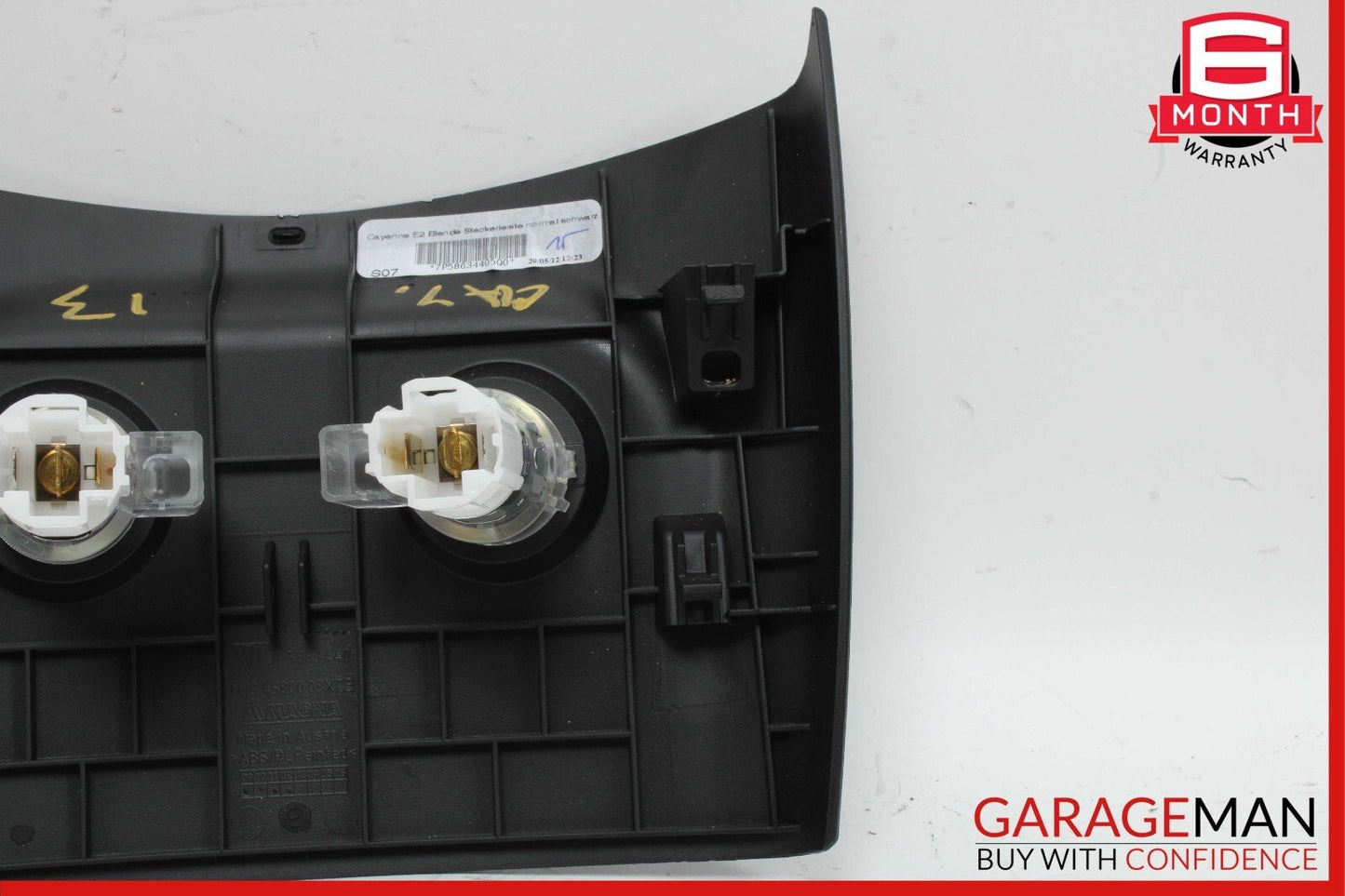 11-17 Porsche Cayenne 958 S Rear Interior Power Socket Trim Cover Panel