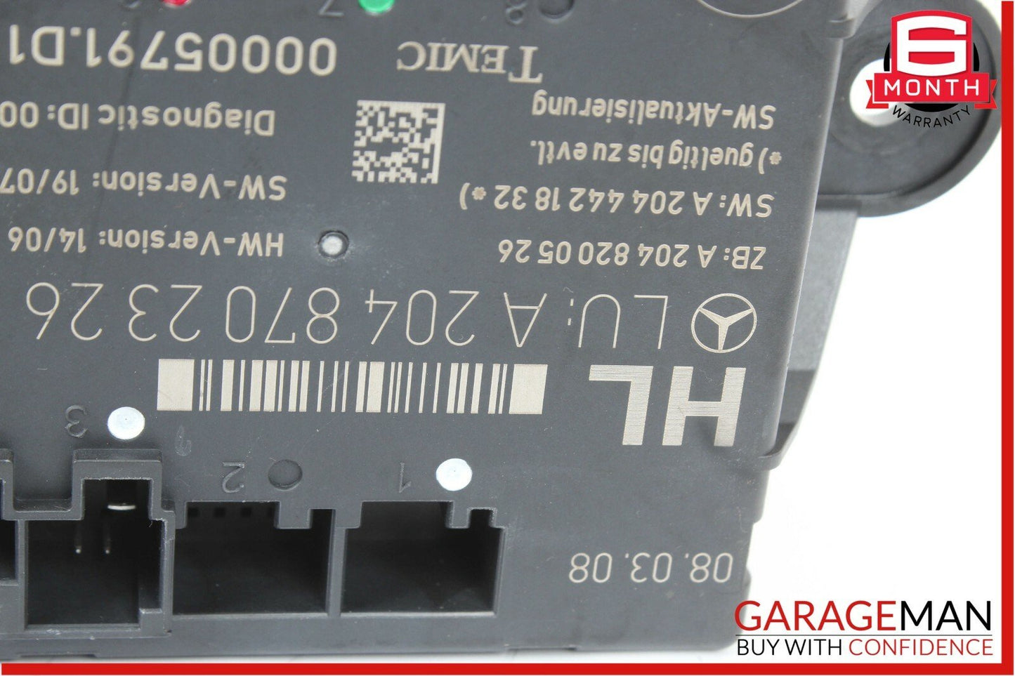 08-14 Mercedes W204 C300 C63 AMG Rear Left Side Door Controller Module Unit