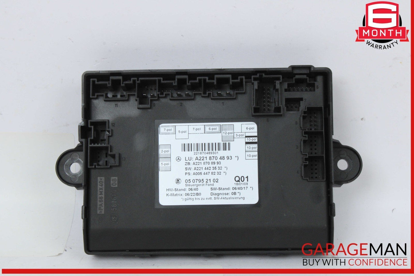 07-13 Mercedes W221 S550 S400 Rear Right or Left Side Door Control Module OEM