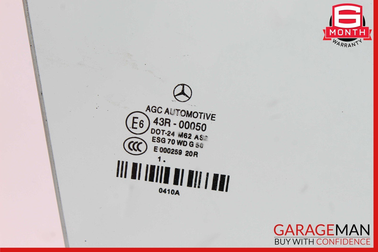 11-17 Mercedes W207 E350 E550 Convertible Door Window Glass Front Right OEM