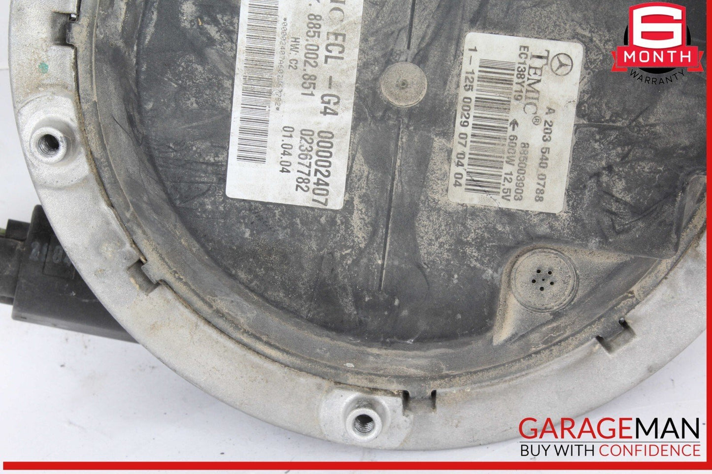 01-07 Mercedes W203 C230 Radiator Engine Cooling Fan Motor 2035400788 OEM