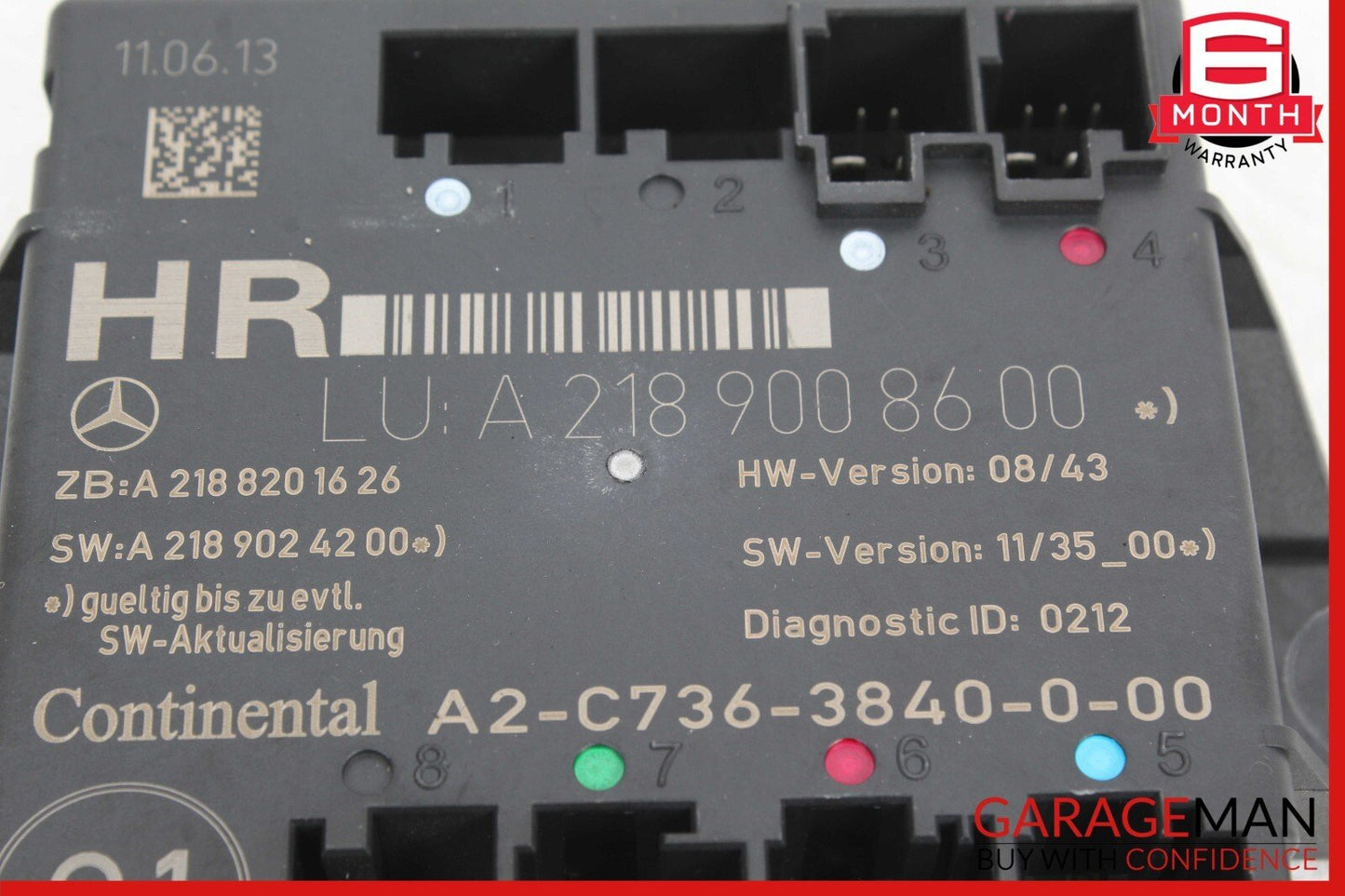 08-18 Mercedes W212 E350 C350 CLS550 Rear Right Side Door Controller Module OEM