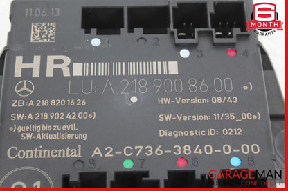 08-18 Mercedes W212 E350 C350 CLS550 Rear Right Side Door Controller Module OEM