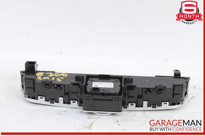 15-18 Mercedes W205 C300 4MATIC Center Dash Hazard Control Switch w/ Clock OEM