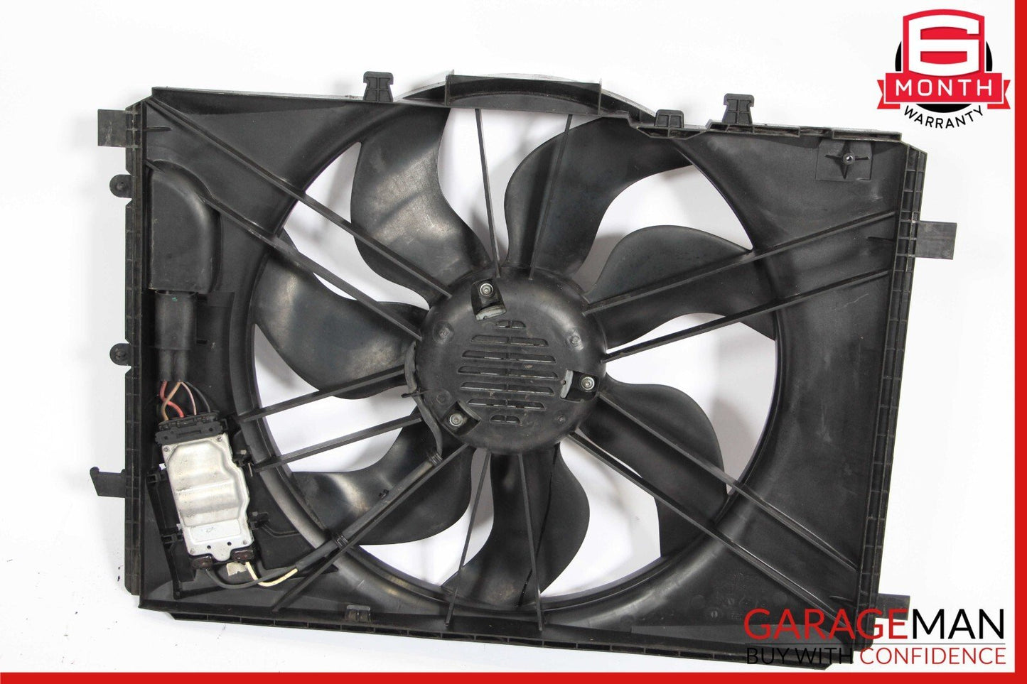 08-18 Mercedes E350 GLK350 SLK350 Engine Radiator Cooling Fan Motor Shroud Assy