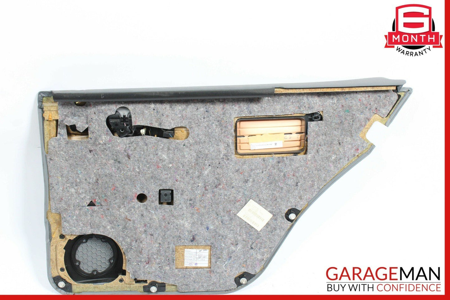 96-03 Mercedes W210 E320 Rear Left Driver Side Interior Door Panel Grey OEM