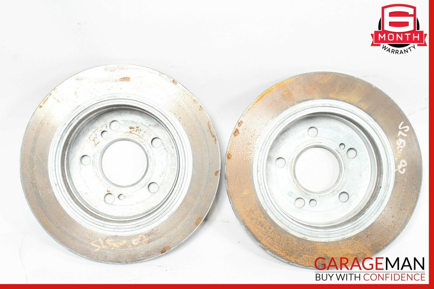 90-02 Mercedes R129 300SL SL500 Rear Brake Rotors Disc Left and Right Set OEM