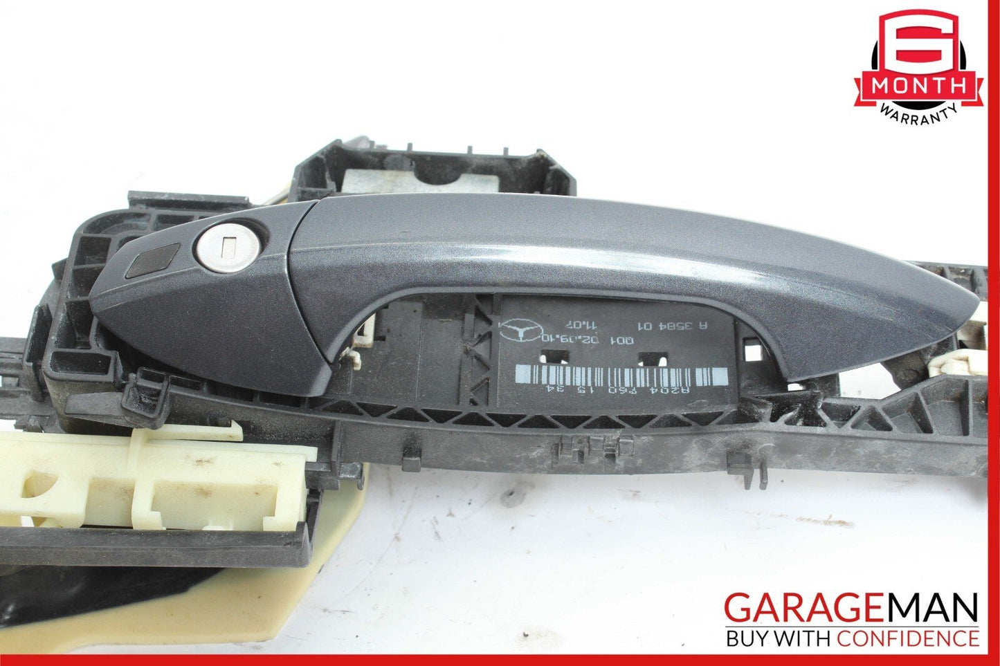 10-13 Mercedes W212 E350 Front Left Exterior Door Handle Assembly Tenorite Gray