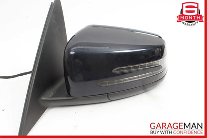 12-14 Mercedes W204 C300 Front Left Side Mirror Door Rear View Glass Blue OEM