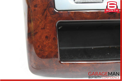 07-13 Mercedes W221 S550 Rear Center Console AC A/C Air Vent Trim Panel Wood OEM