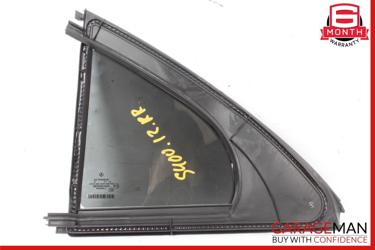 07-13 Mercedes W221 S400 S65 Quarter Window Glass Rear Right Passenger Side OEM