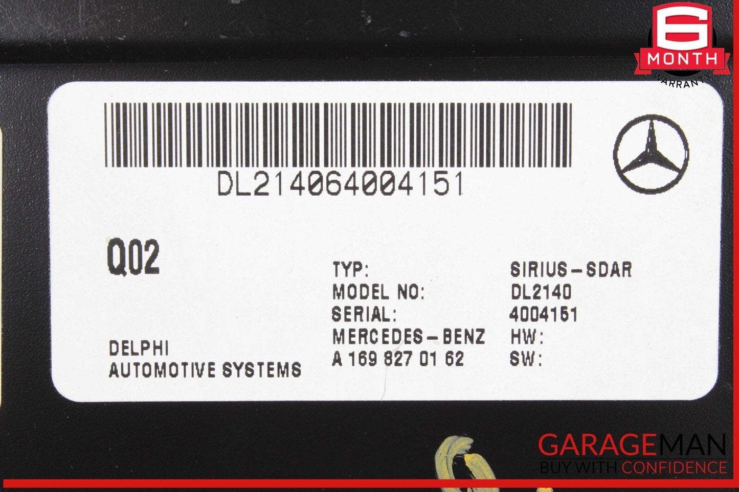03-09 Mercedes R171 SLK350 Sirius Satellite Radio Receiver Module Unit OEM