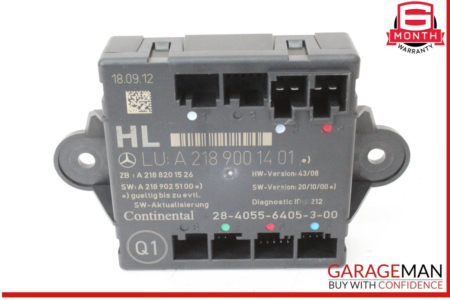 08-18 Mercedes W204 C250 CGI Rear Left Driver Side Door Control Module Unit OEM