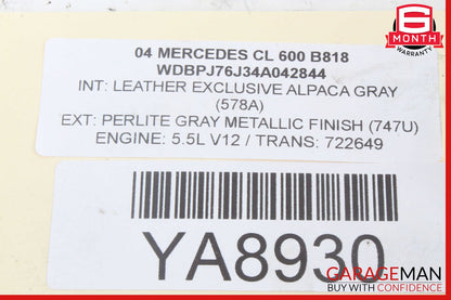 00-06 Mercedes W220 S600 ABC Hydraulic Suspension Distributor Valve Block OEM