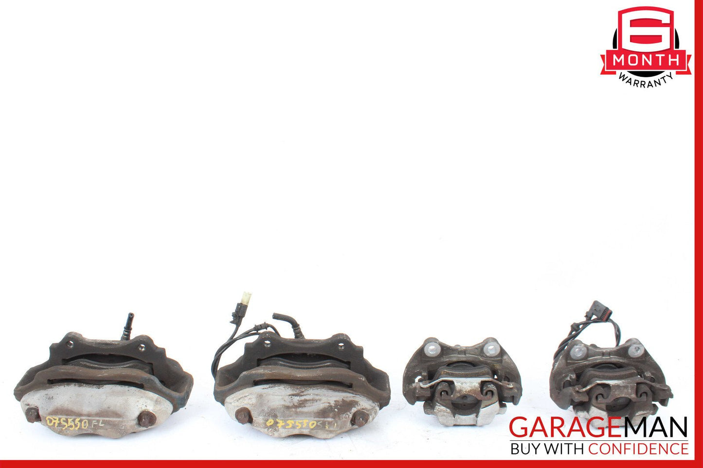 07-09 Mercedes W221 S550 CL600 Front & Rear Complete Brake Caliper Calipers Set