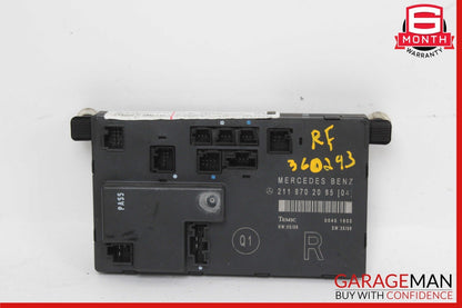 03-09 Mercedes W211 E350 E550 Front Right Passenger Side Door Control Module OEM