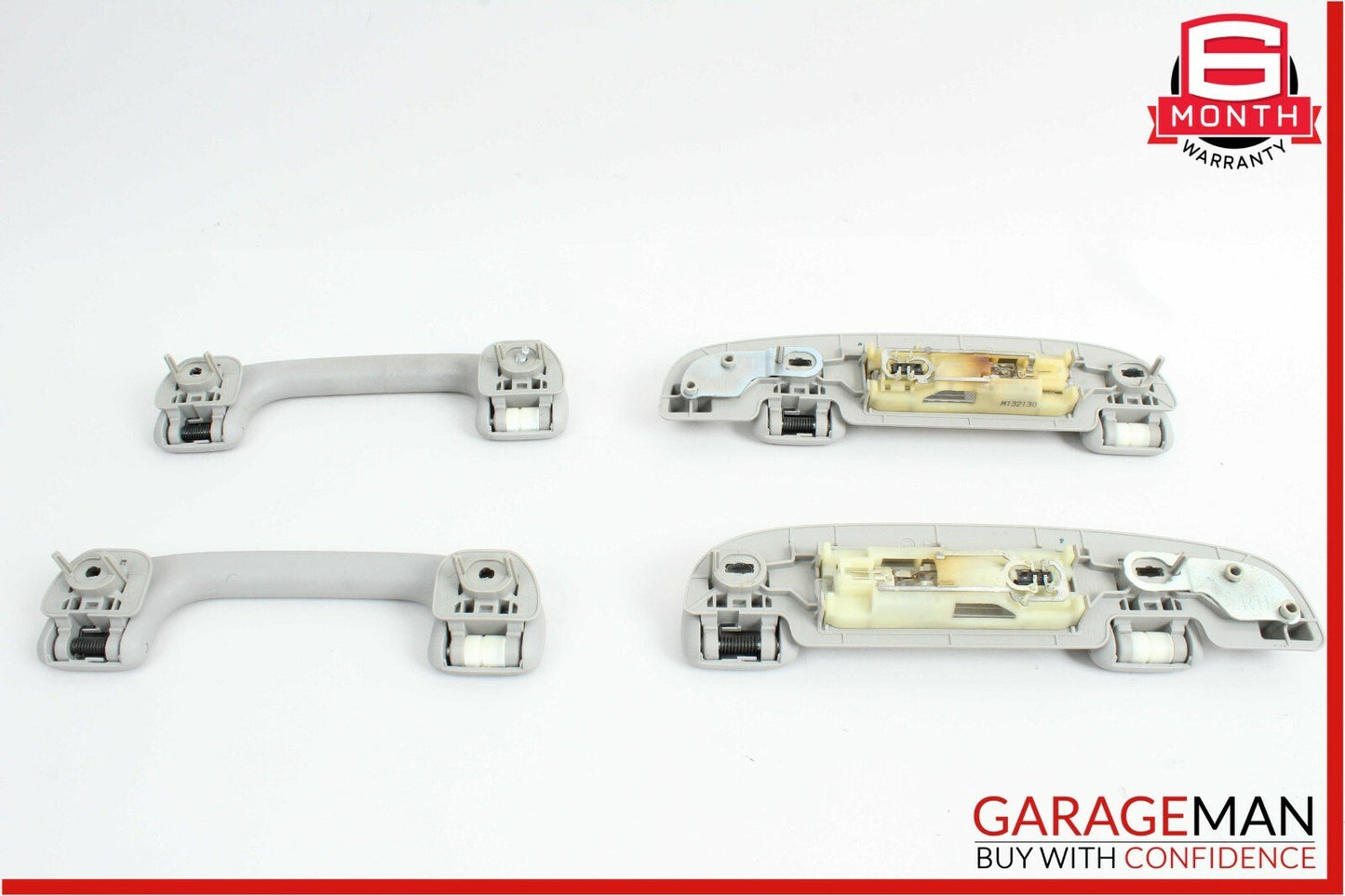 06-12 Mercedes R320 GL450 ML450 Roof Grab Handle Set of 4 Pc 1648100654 Grey OEM