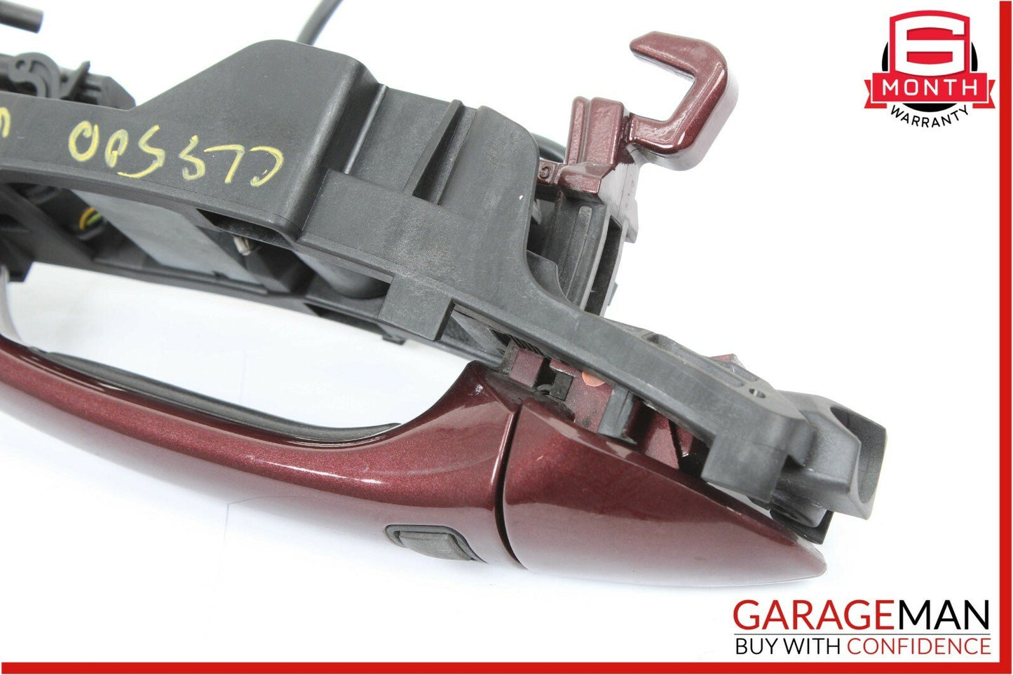 06-11 Mercedes W219 CLS500 Rear Right Side Exterior Door Handle Keyless Go Red