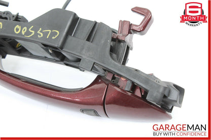 06-11 Mercedes W219 CLS500 Rear Right Side Exterior Door Handle Keyless Go Red