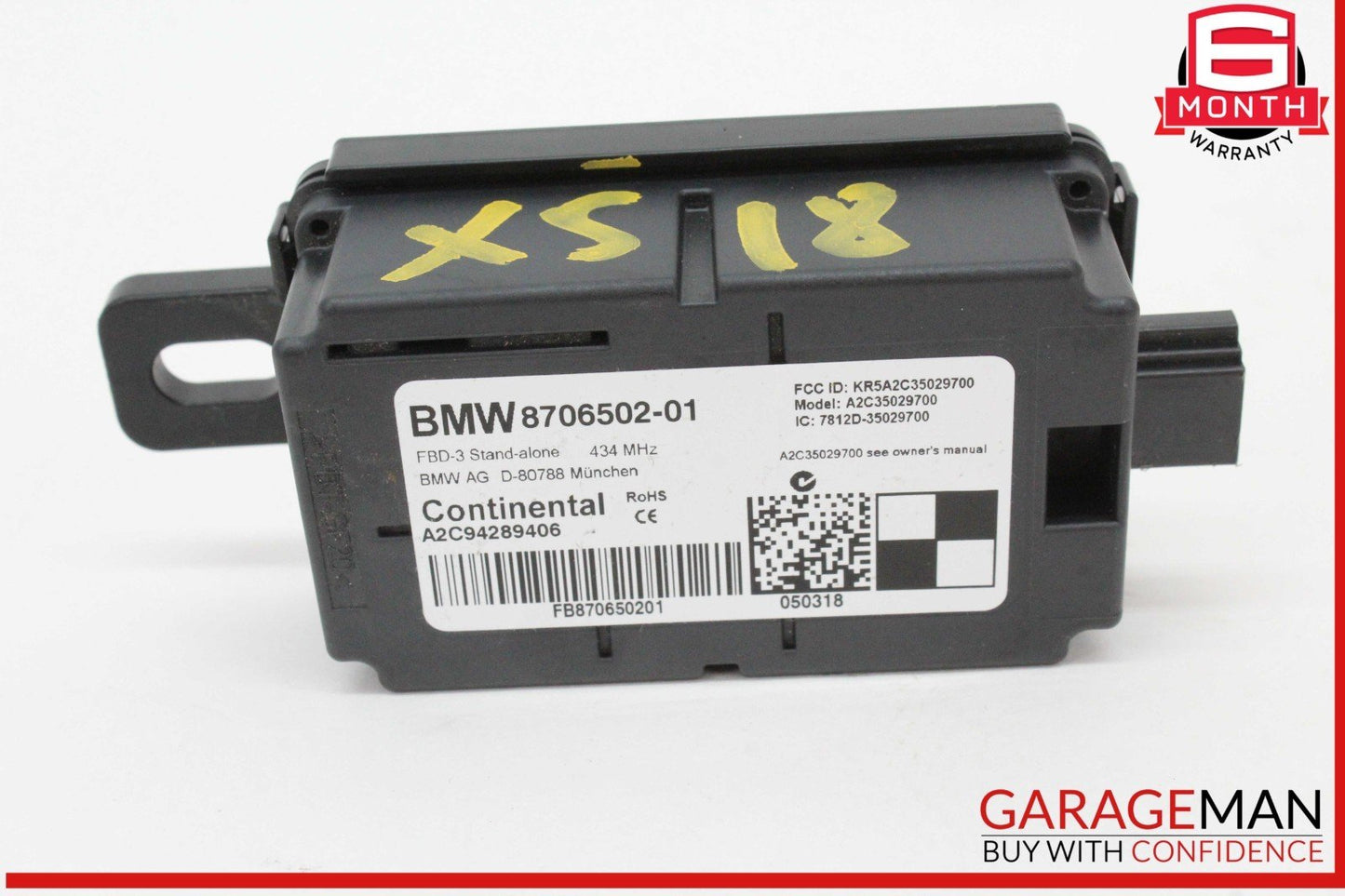14-18 BMW X5 F15 X3 X4 X6 Remote Radio Receiver Control Module Unit 8706502 OEM
