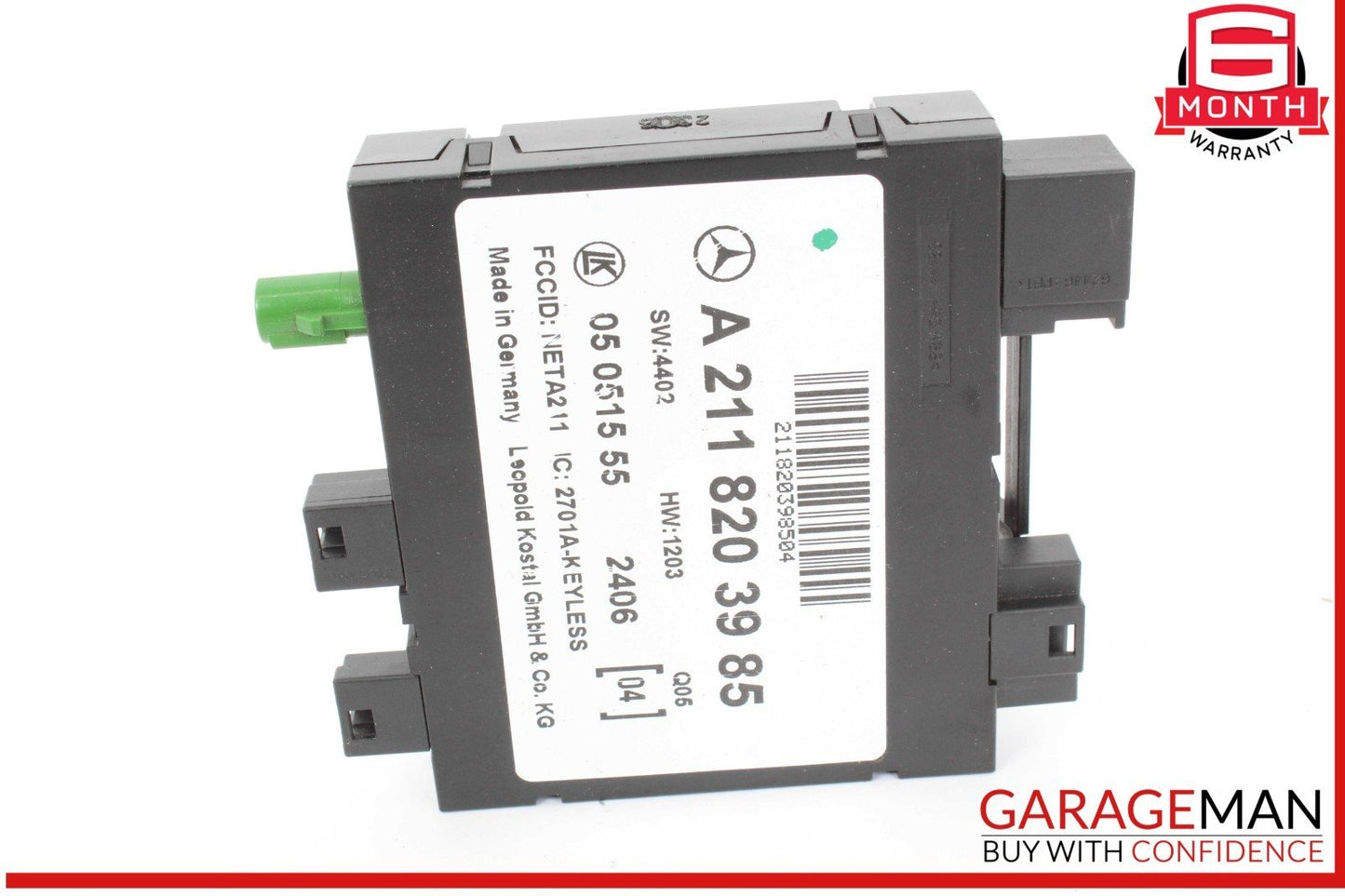 03-11 Mercedes W211 E63 AMG Keyless Go Entry Control Module 2118203985 OEM